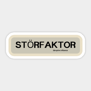 Stoerfaktor Sticker